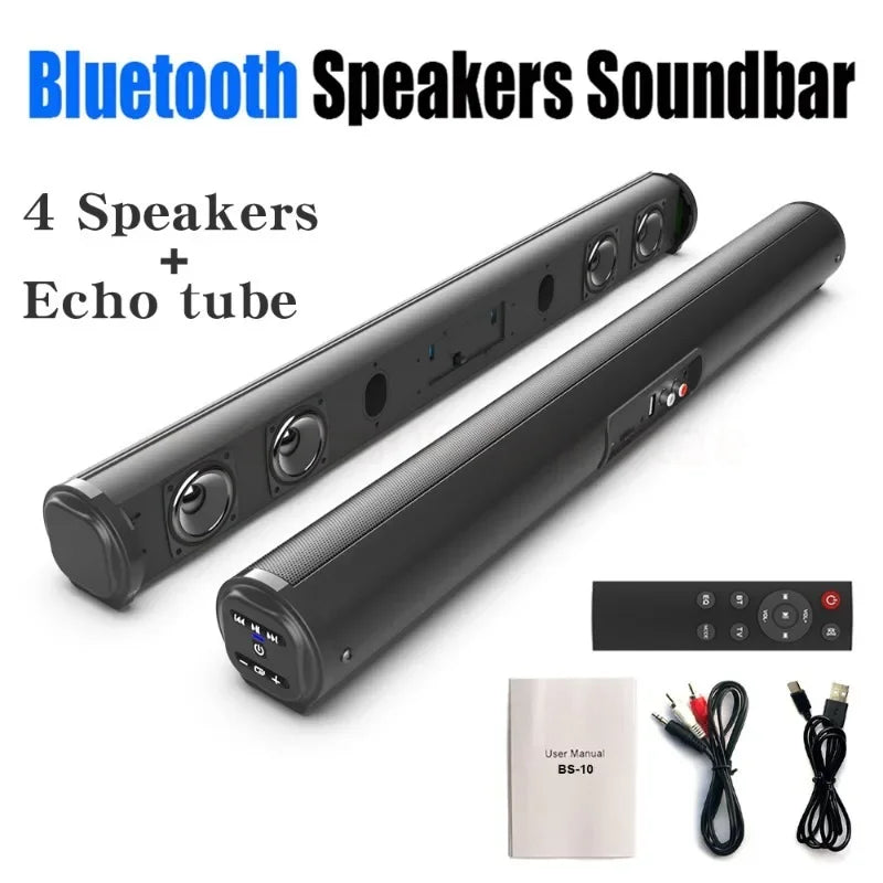 Super Powerful Sound Bar Portable Wireless Bluetooth Speaker Surround Stereo Home TV Sound Box Subwoofer FM Radio Home Theater